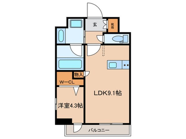 クレストコート泉一丁目の物件間取画像